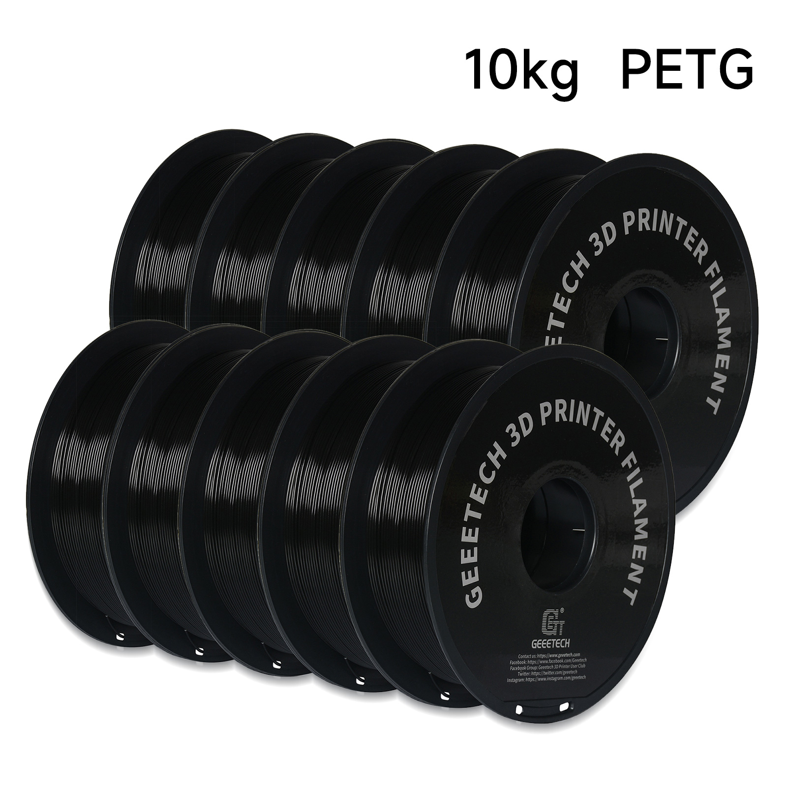 3D Printing Warehouse - Geeetech PETG 10kg 1.75mm Filamen Kawat
