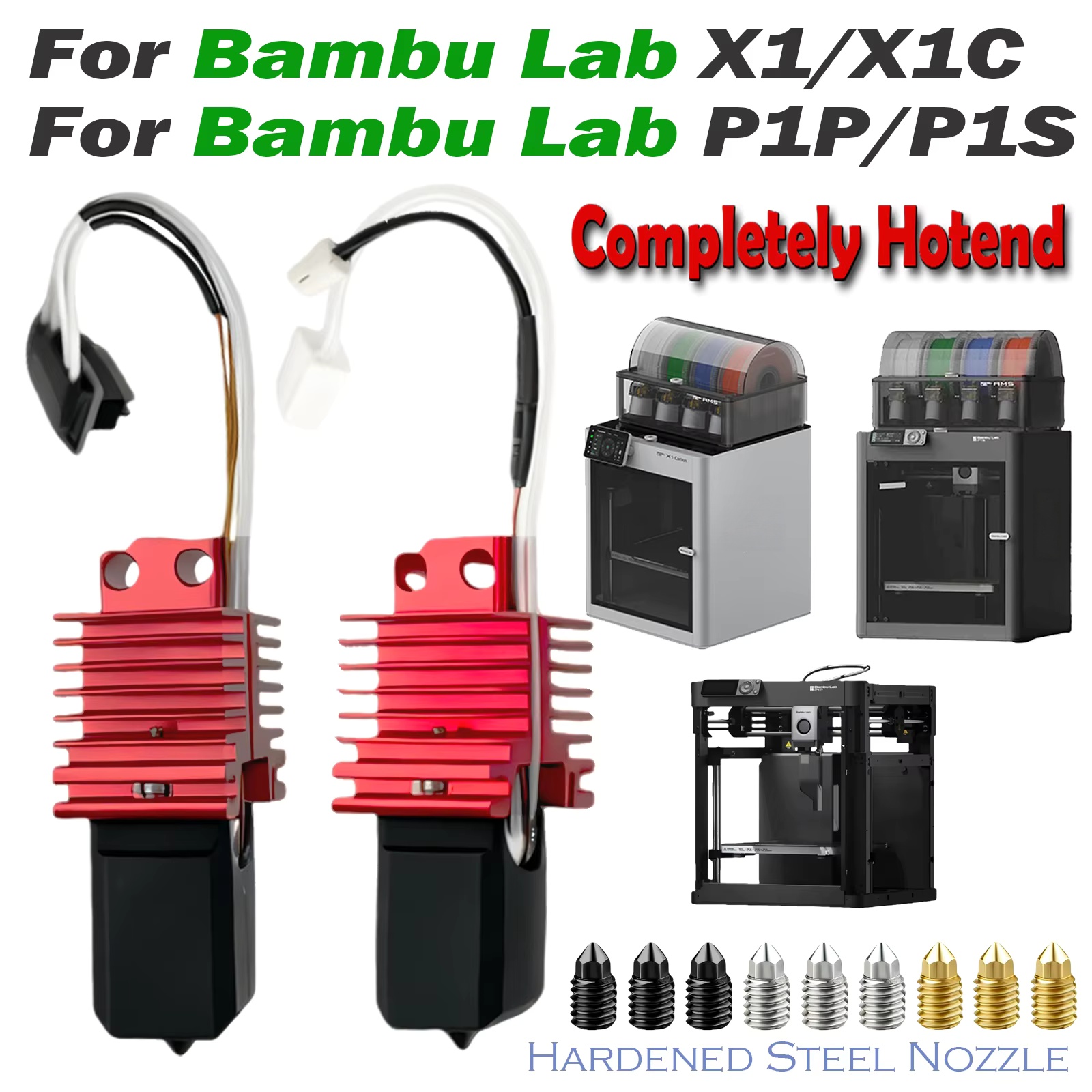 3D Printing X1 Carbon - Untuk Bambu Lab X1 X1C Hotend