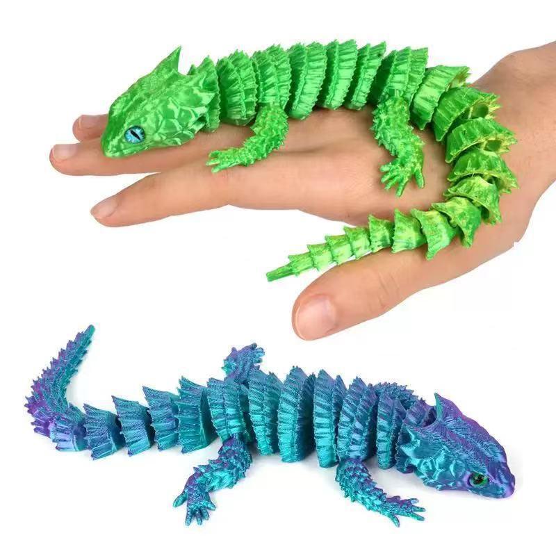 3D Printing Quality - Patung Kartun Kadal Sambung 3D Cetak