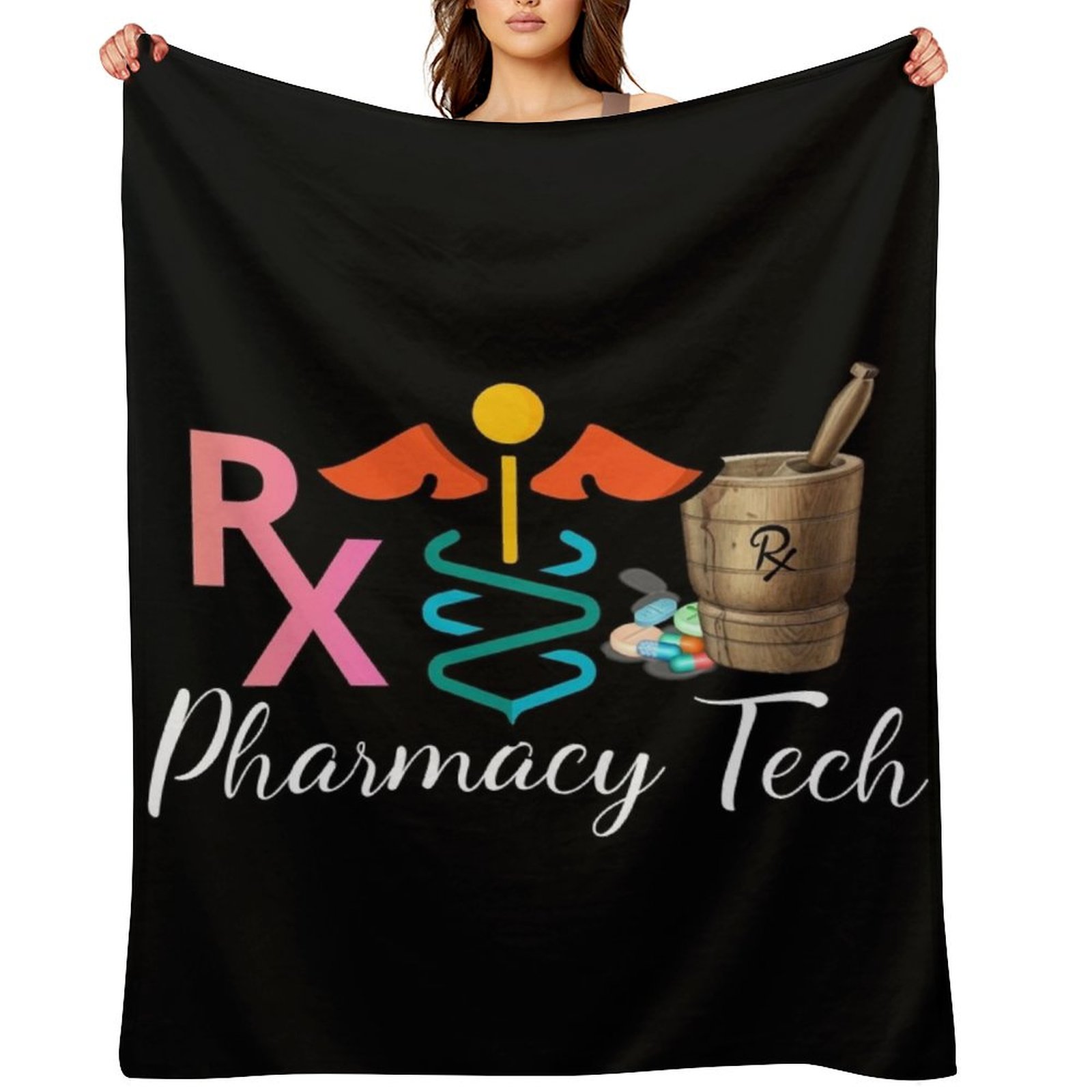 3D Printing In Pharmacy - Selimut Tipis Bertema Farmasi, Hadiah Personal,