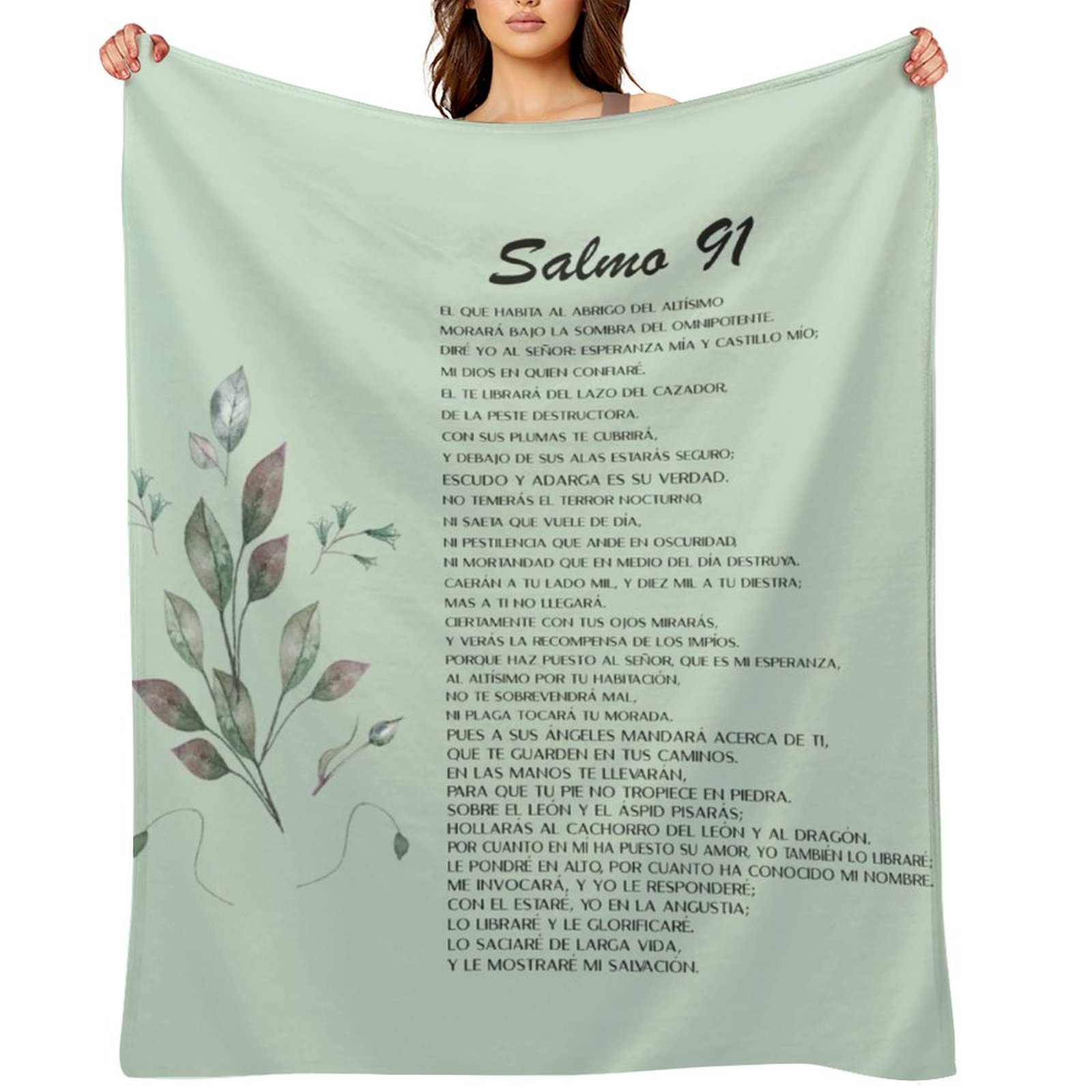 3D Printing Verse - Salmo 91, Selimut Lempar Ayat Alkitab