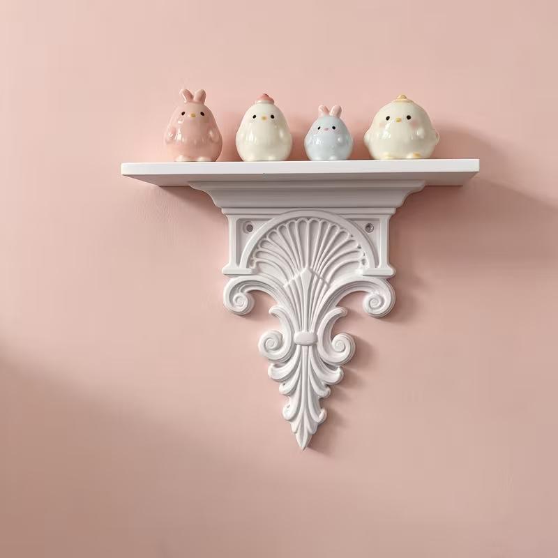 3D Printing Room - Rak Dinding Mengambang Ukiran Retro Gotik