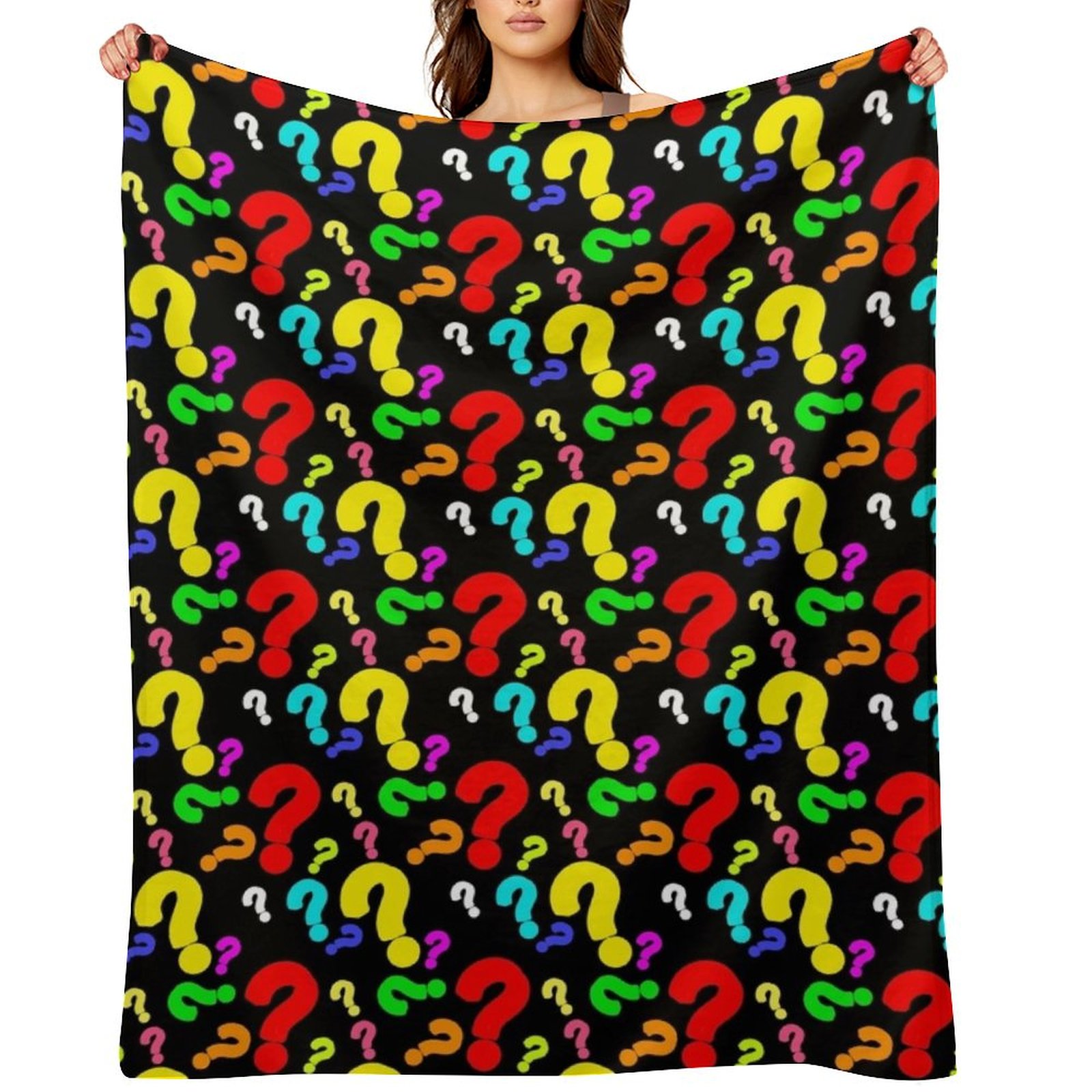 3D Printing Question - Selimut dengan Motif Tanda Tanya Berwarna-warni,
