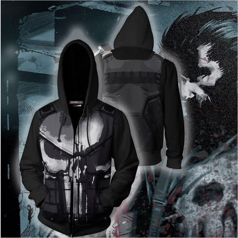 3D Printing Kit - Hoodie Zip-up Punisher Cetak 3D, Sumber