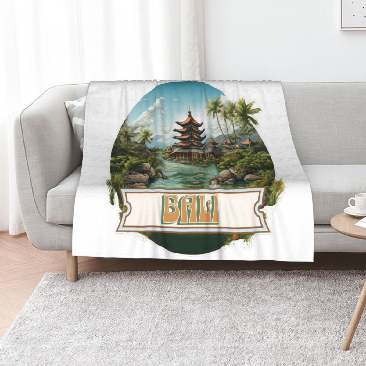 3D Printing Bali - Selimut Bali Indonesia, Hadiah Personal, Lembut,