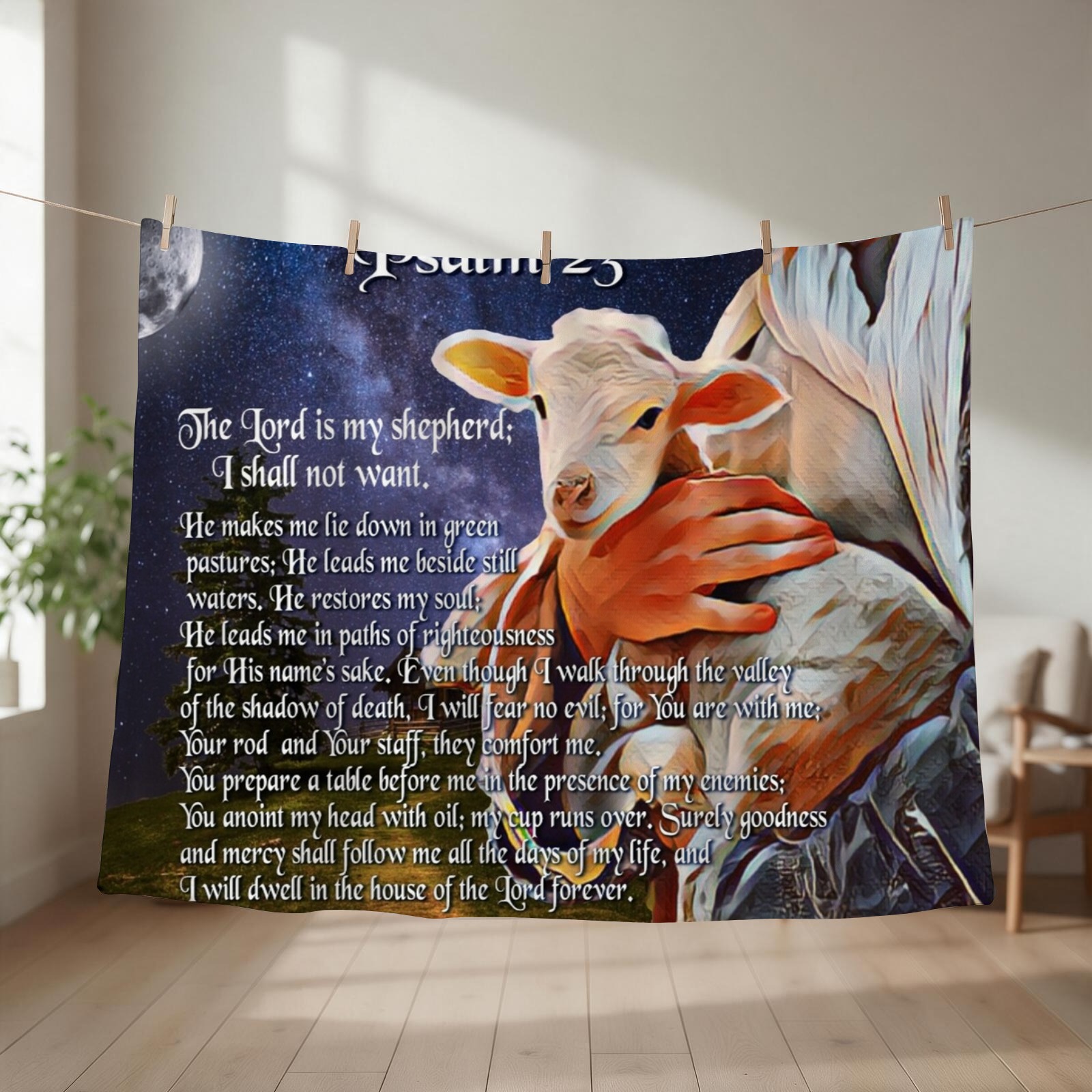 3D Printing Verse - Selimut dengan Motif Ayat Alkitab Mazmur