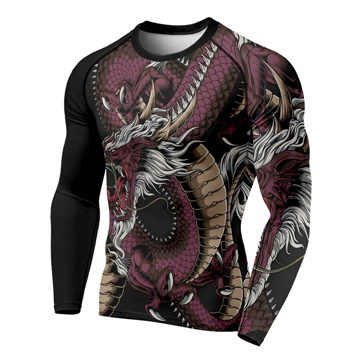 Kaos Lengan Panjang Kasual den - 3D Printing Dragon ulasan dan harga