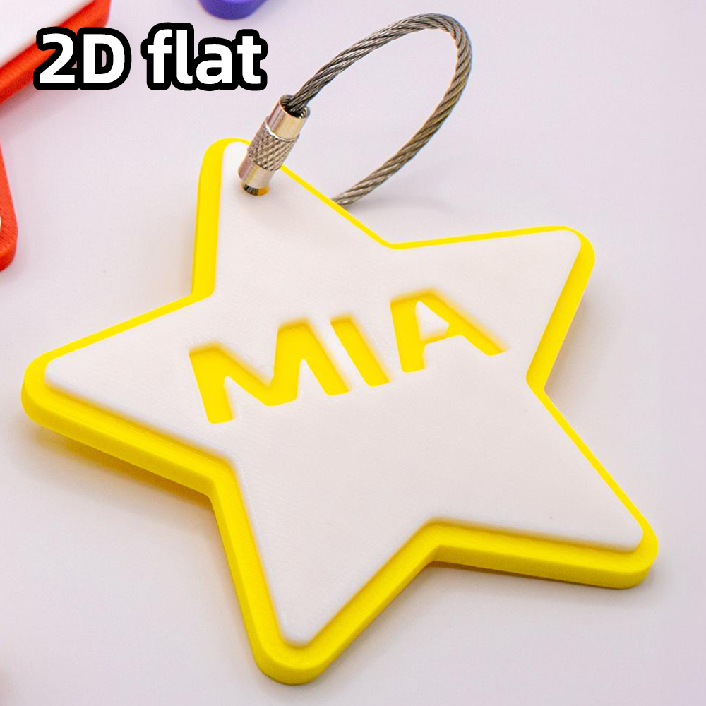 1 Buah Gantungan Kunci Nama 3D - 3D Printing Laser Cutting ulasan dan harga