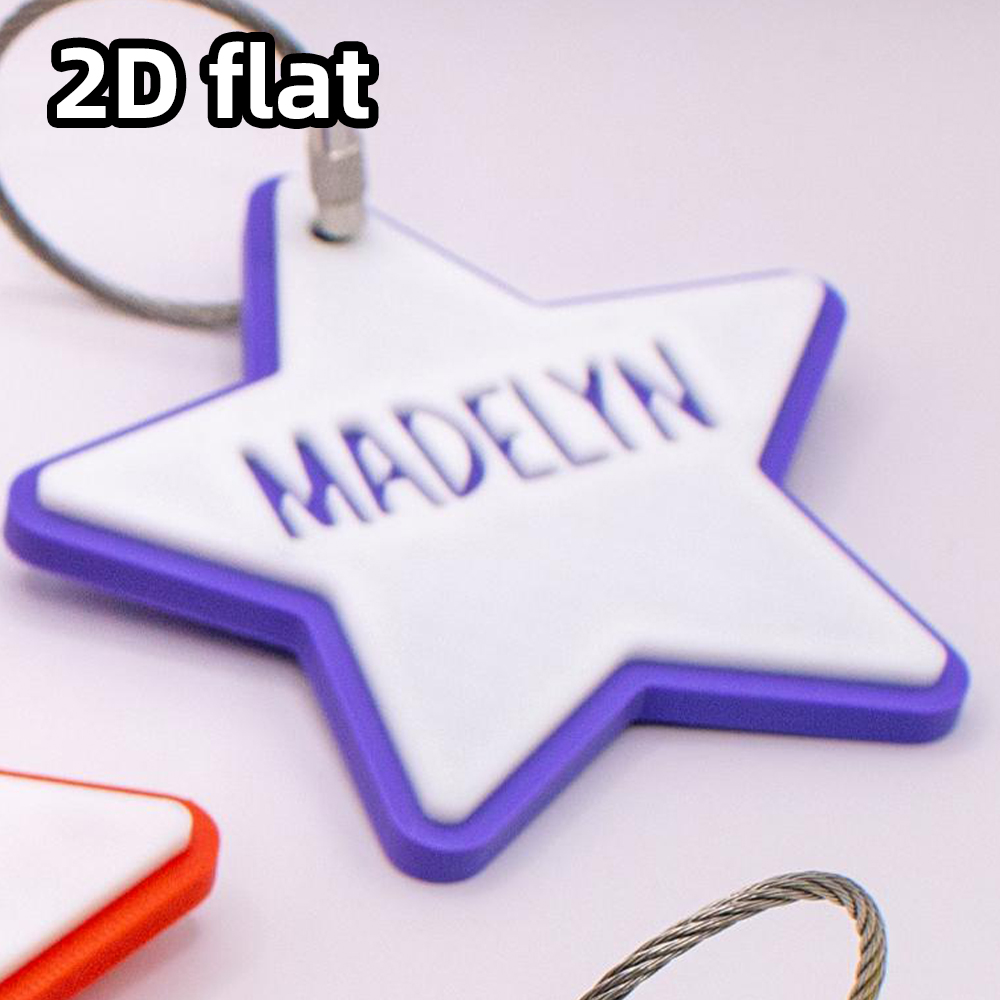 1 Buah Gantungan Kunci Nama 3D - 3D Printing Laser Cutting ulasan dan harga