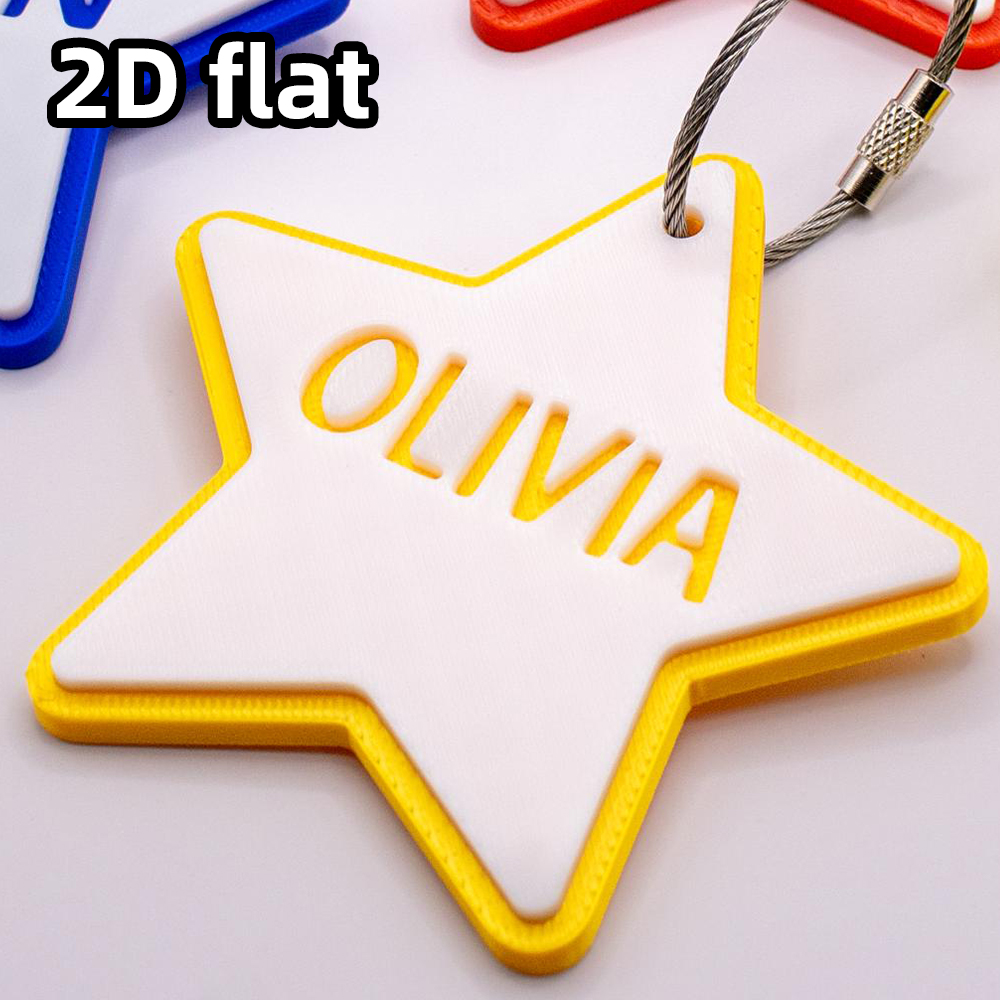 1 Buah Gantungan Kunci Nama 3D - 3D Printing Laser Cutting ulasan dan harga