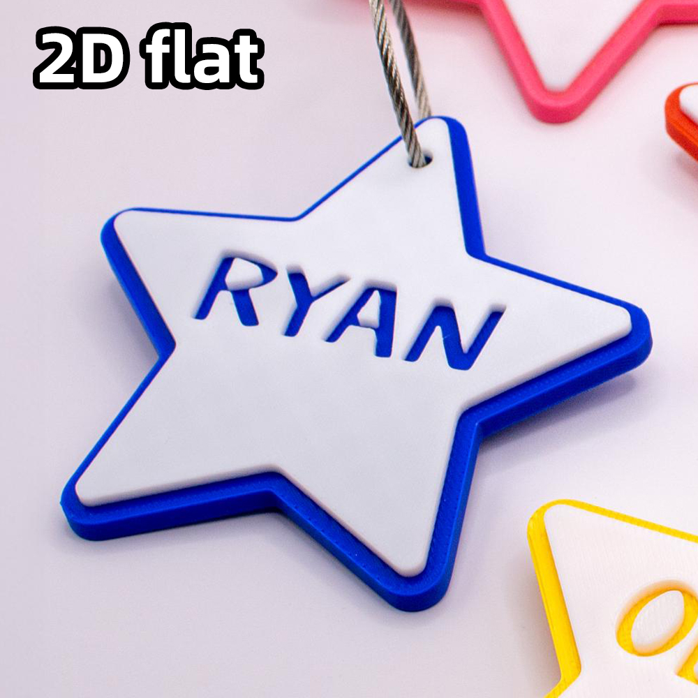 1 Buah Gantungan Kunci Nama 3D - 3D Printing Laser Cutting ulasan dan harga