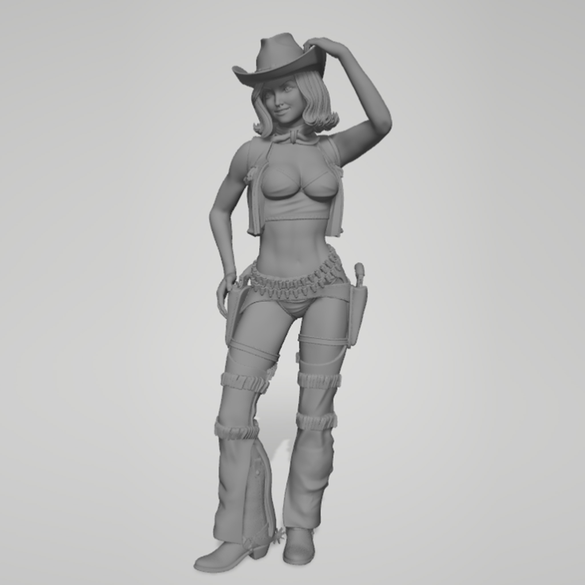 1/24 1/18 1/12 gadis koboi Mod - 3D Printing Quality ulasan dan harga