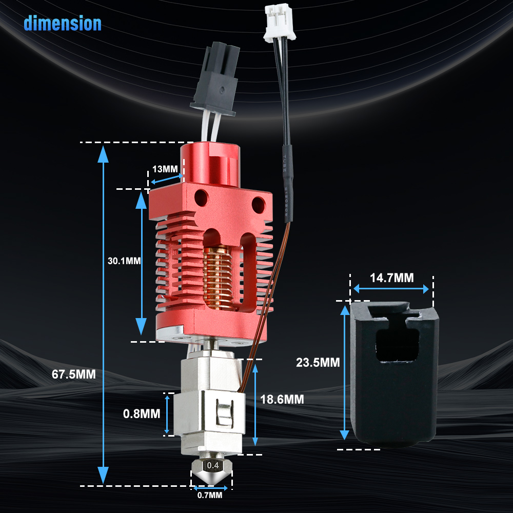 Kit Hotend Untuk Creality Ende - Ender 3 Upgrade Kit ulasan dan harga