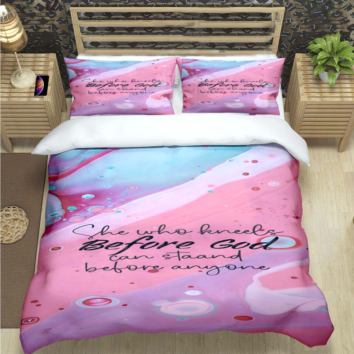 Set Sprei Motif Ayat Alkitab Y - 3D Printing Verse ulasan dan harga