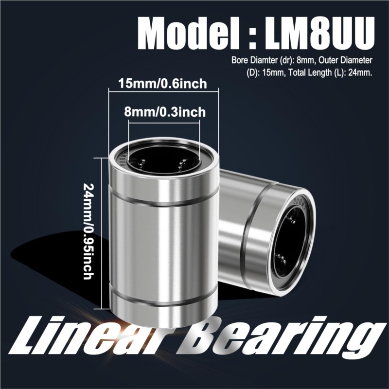 4/10 Buah LM8UU LM10UU LM16UU  - 3D Printing Guide ulasan dan harga