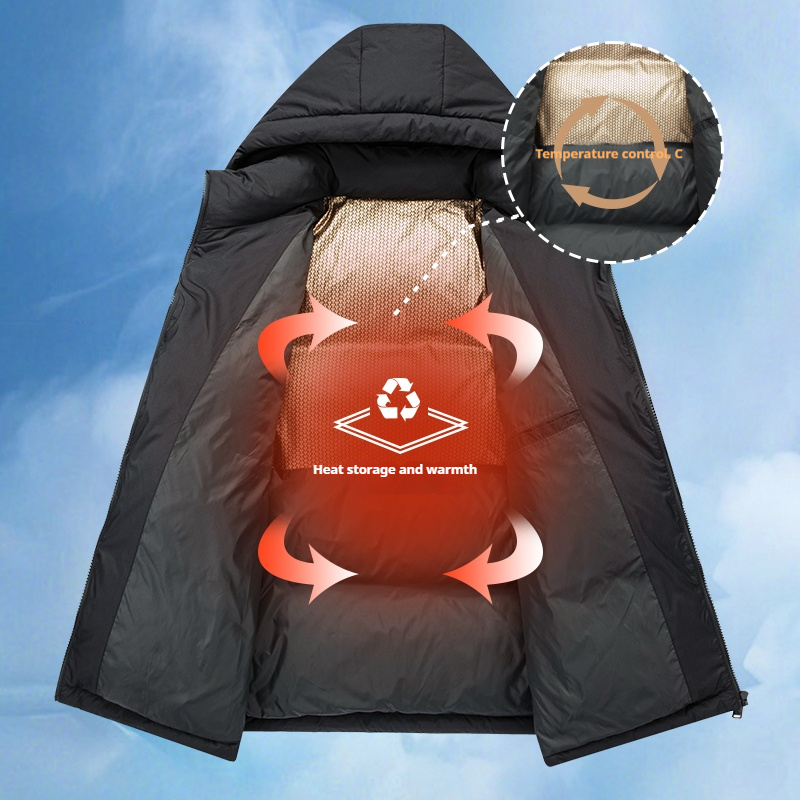 Jaket Bulu Angsa Hangat Pria M - 3D Printing Quality ulasan dan harga